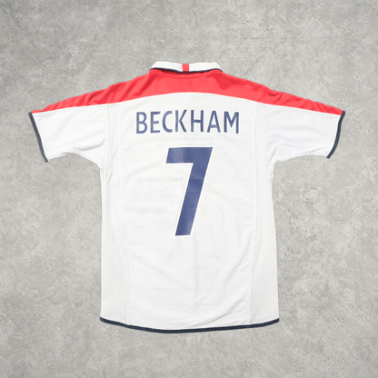 2003/05 England Home Shirt Umbro Beckham (L/XL)