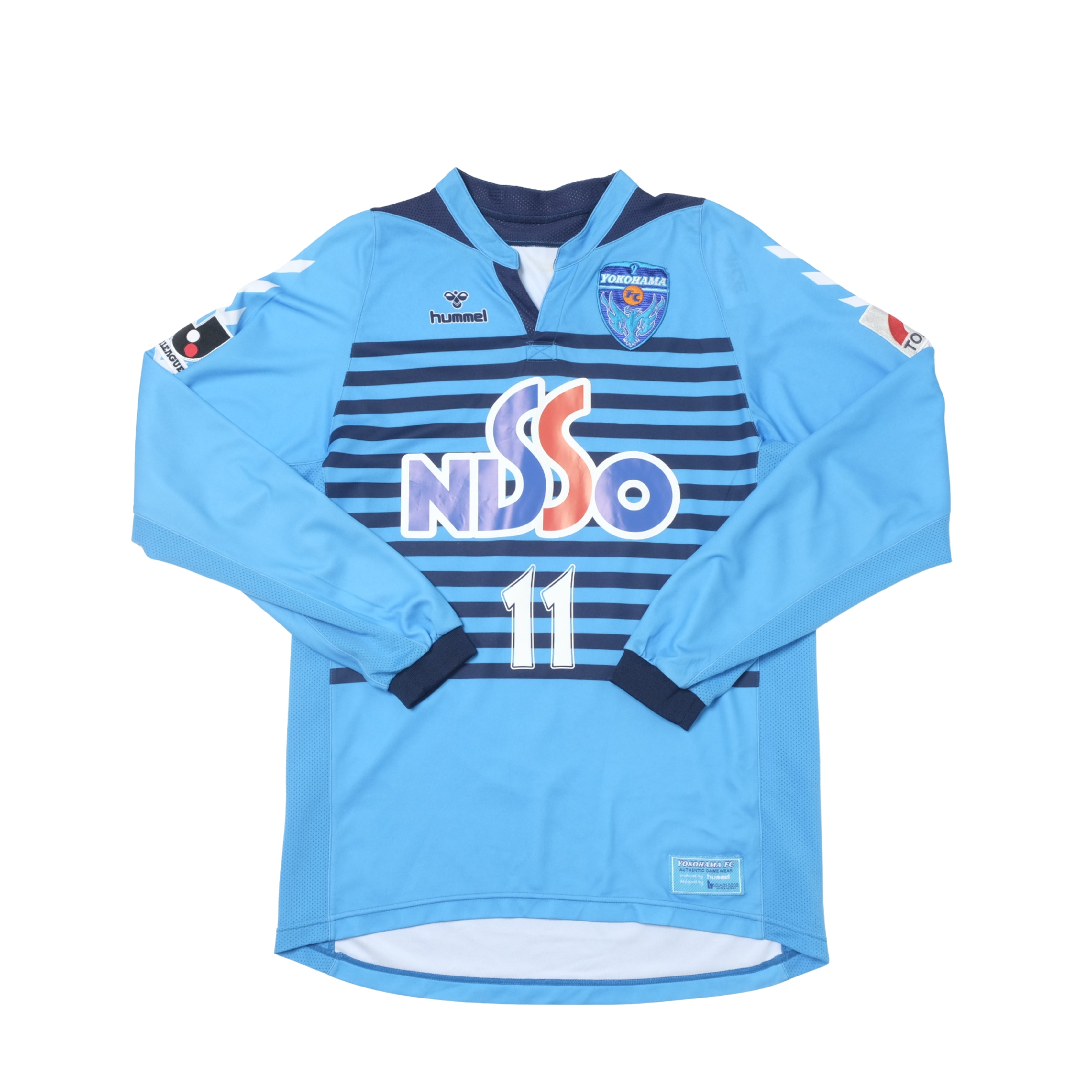 2007年 hummel 横浜FC ユニフォーム XLサイズ 新品タグ付き 2007年 hummel 横浜FC ユニフォーム XLサイズ 新品タグ付き