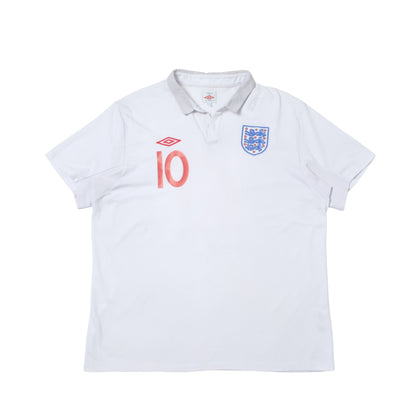 2009/10 England Home Shirt Umbro Rooney (XL)