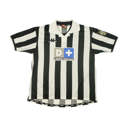 Juventus Italy Kappa Zidane Original 1998/1999 Home Vintage Football Shirt (L)