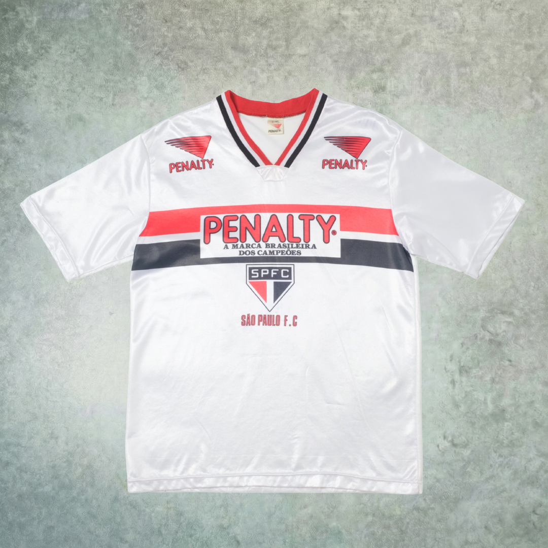 Camiseta de entrenamiento de los 90 Sao Paulo Penalty Brasil (L/XL)