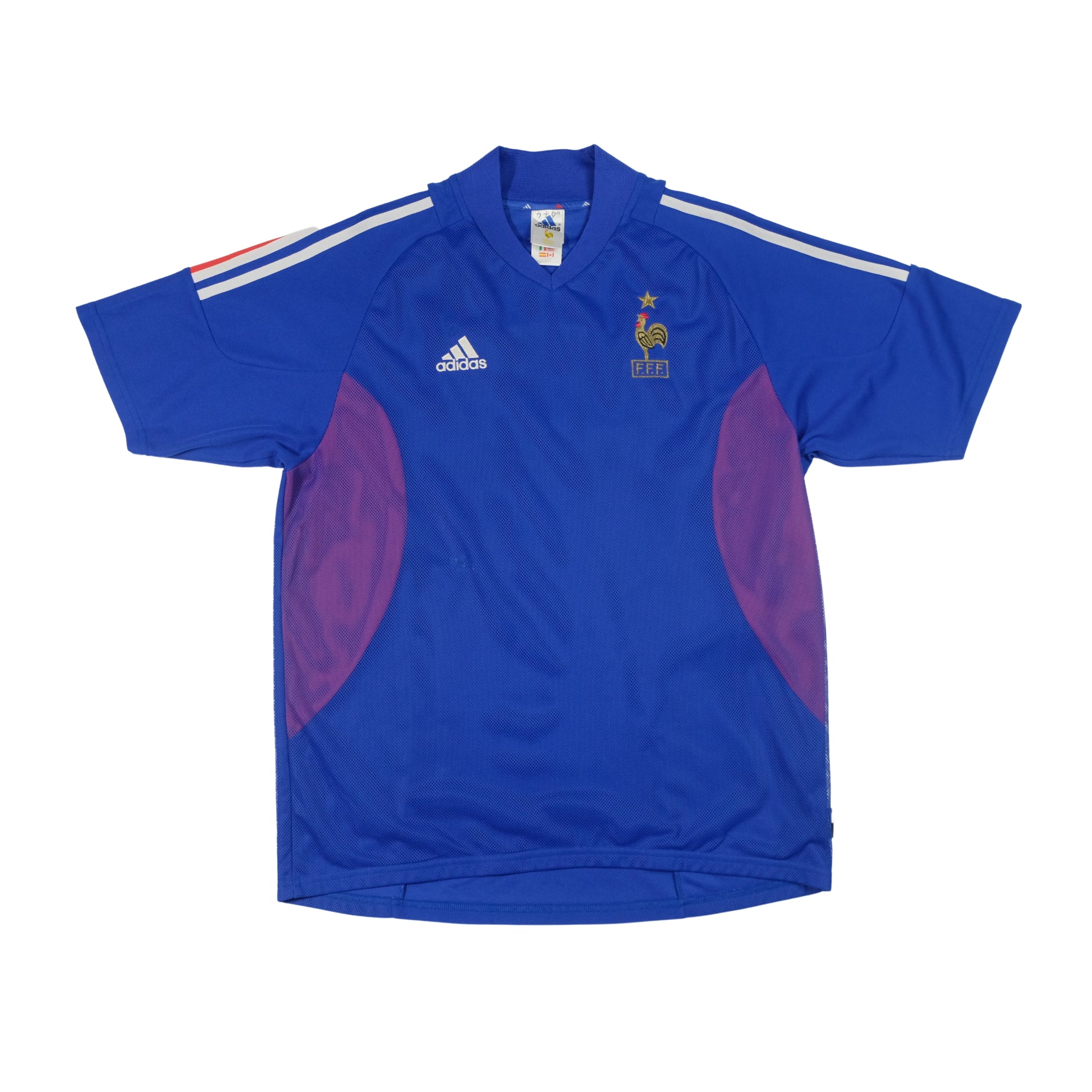 2002/04 France Home Shirt Zidane Adidas (L) 