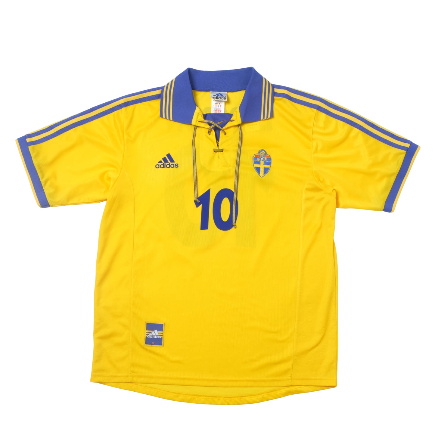 1998/99 Sweden Home Shirt Adidas Larsson (L)