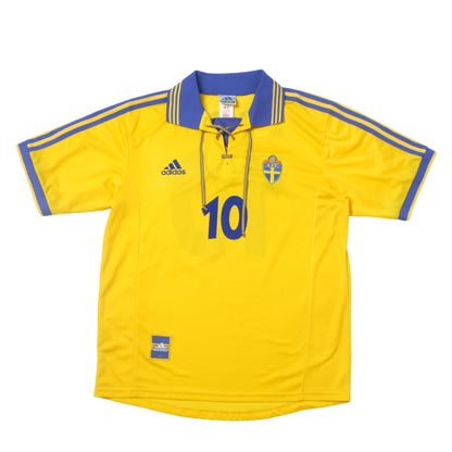 1998/99 Sweden Home Shirt Adidas Larsson (L)
