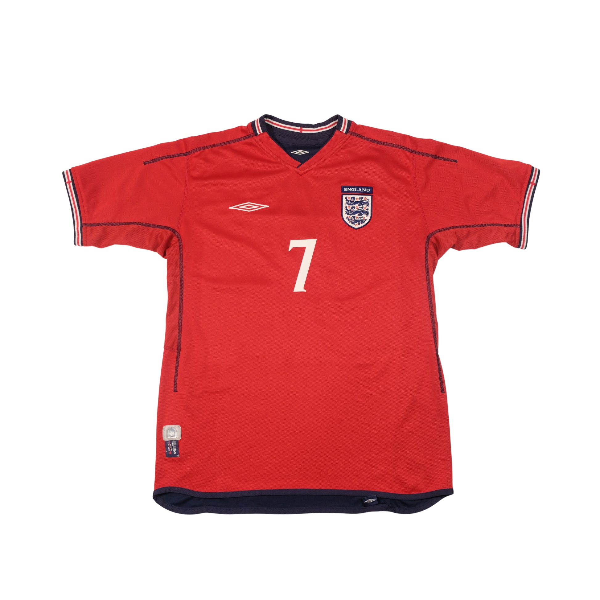 2002/04 England Away Shirt Umbro Beckham (M)