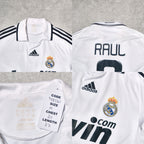 2008/09 Real Madrid Home Shirt Adidas Raul (M)