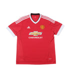 2015/16 Manchester United Home Shirt Adidas (XL)