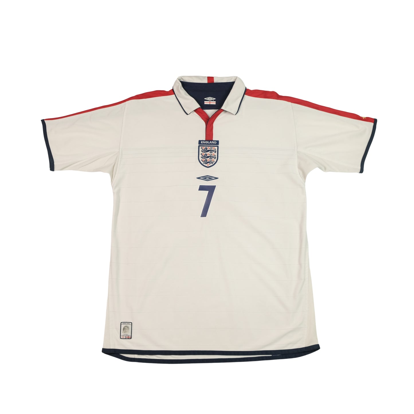 2003/05 England Home Shirt Umbro Beckham (L)