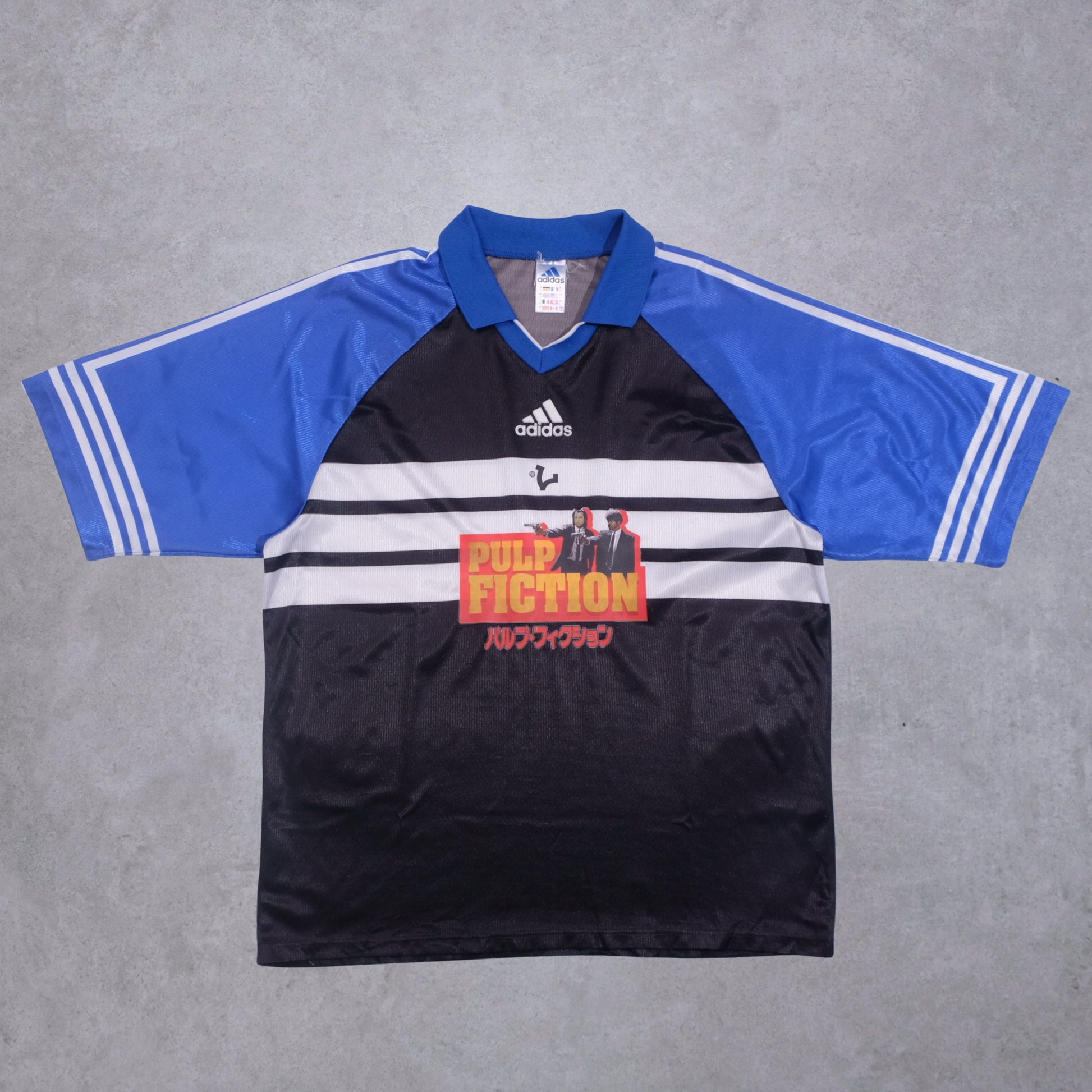 1990s VICE Footbal Store x Pulp Fiction Custom Football Shirt Adidas (L)