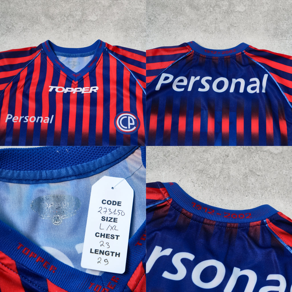 2001/02 Cerro Porteño (Paraguay) Home Shirt Topper (L/XL) 