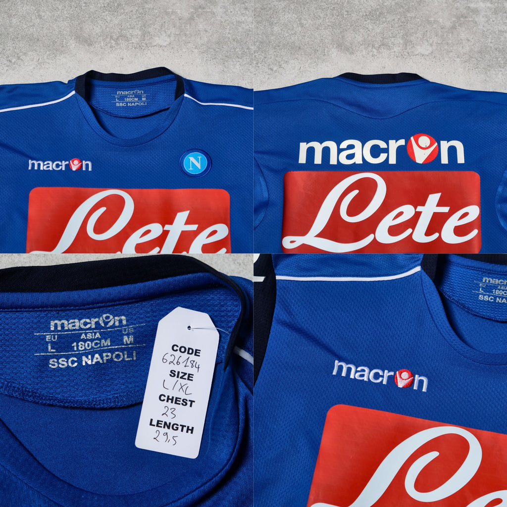 Camiseta de entrenamiento del Napoli 2010/11 Macron (L/XL)