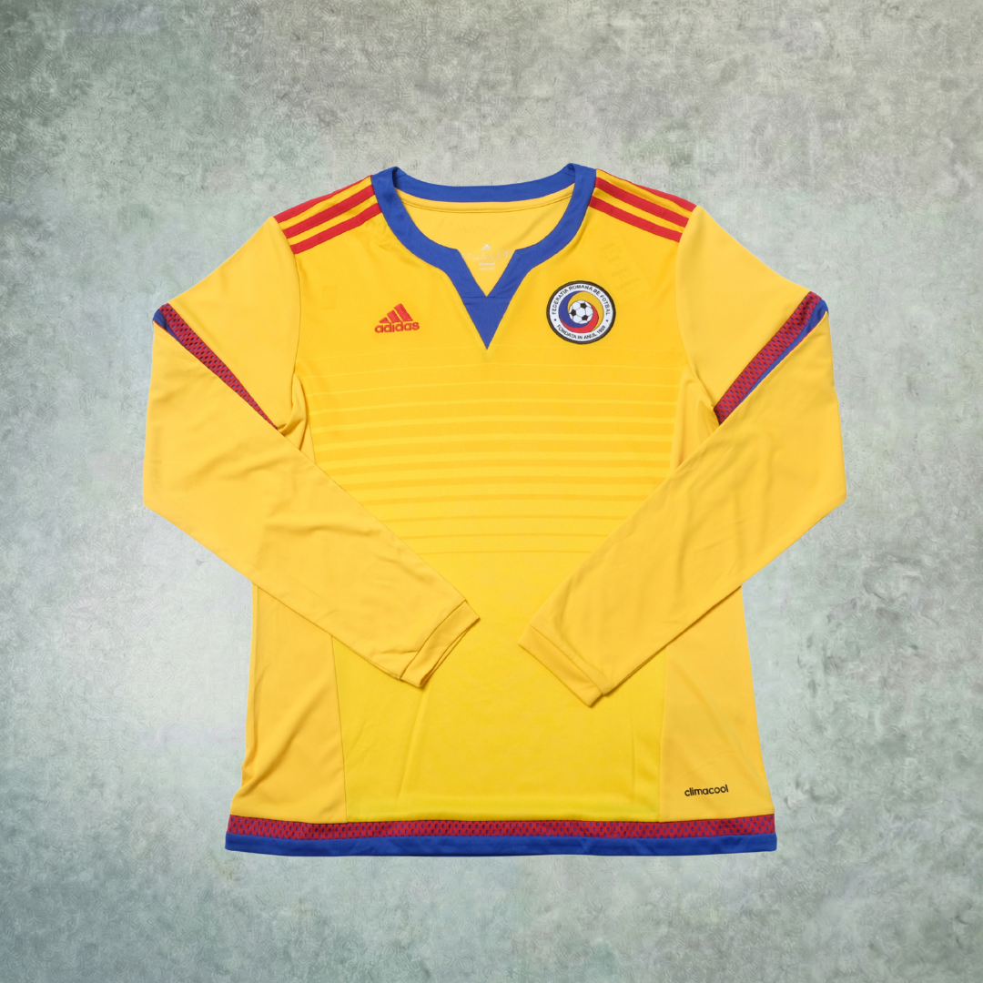 2014 Romania World Cup Qualifier Home Shirt Adidas (S)