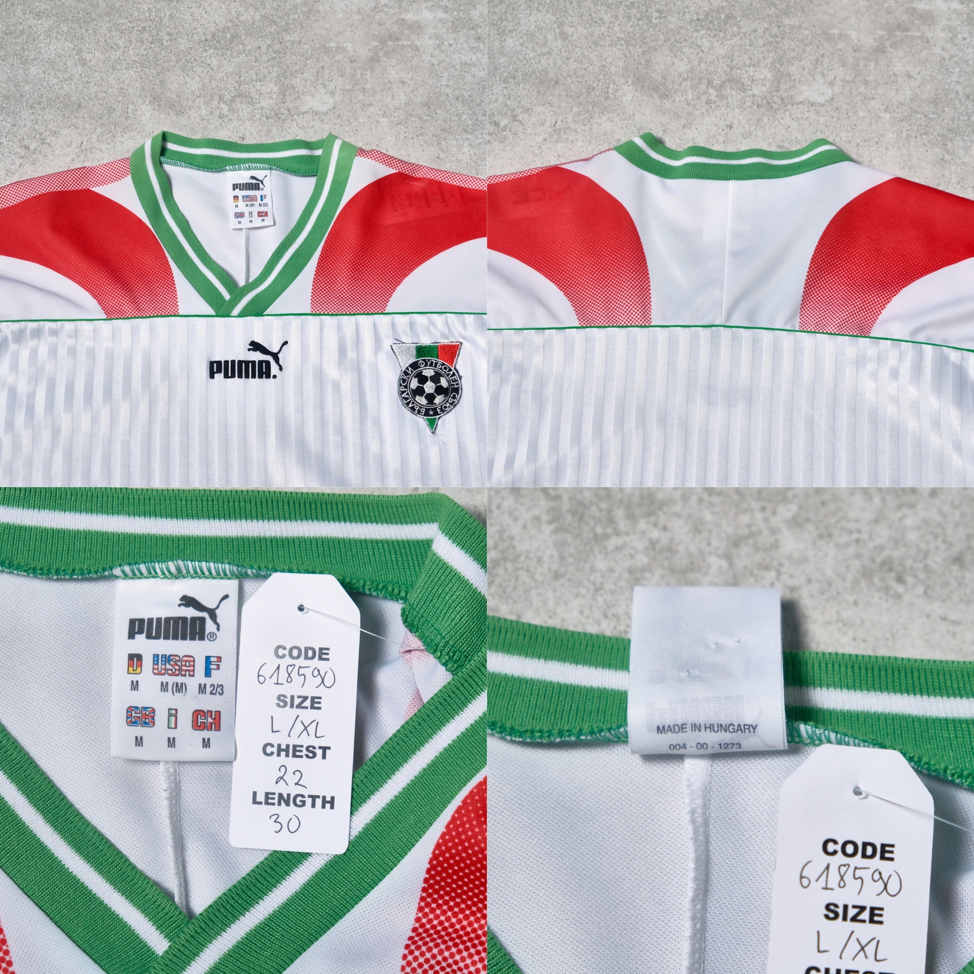 1995/96 Bulgaria Home Shirt Puma (L/XL)