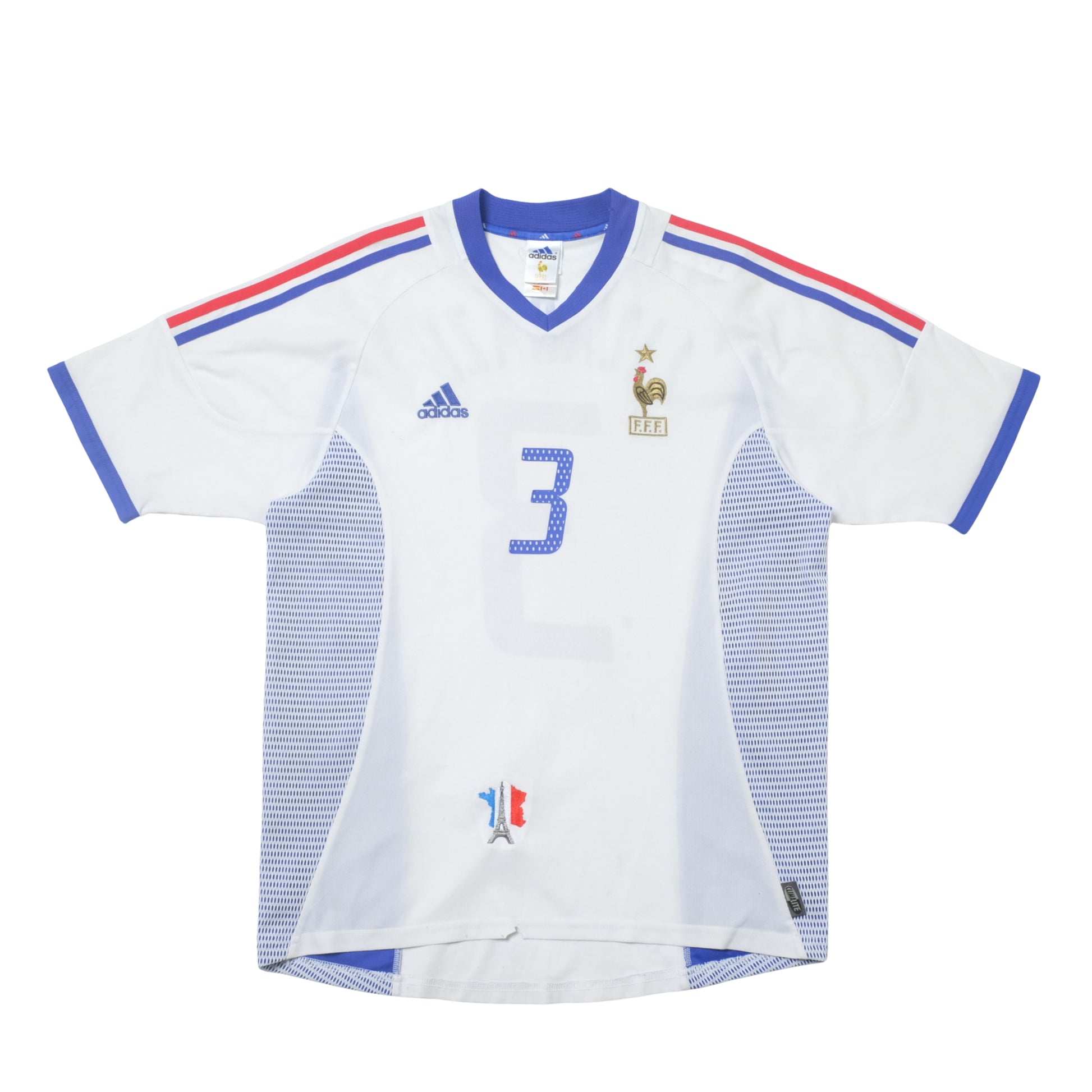 2002/04 France Away Shirt Adidas Lizarazu (L)
