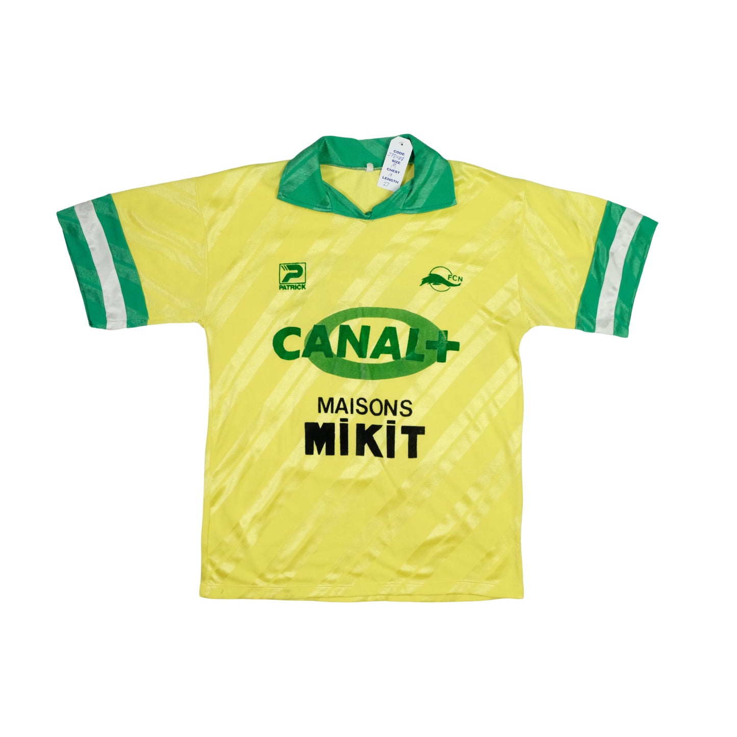 FC Nantes France 1988/1989 Patrick Home Football Shirt Medium