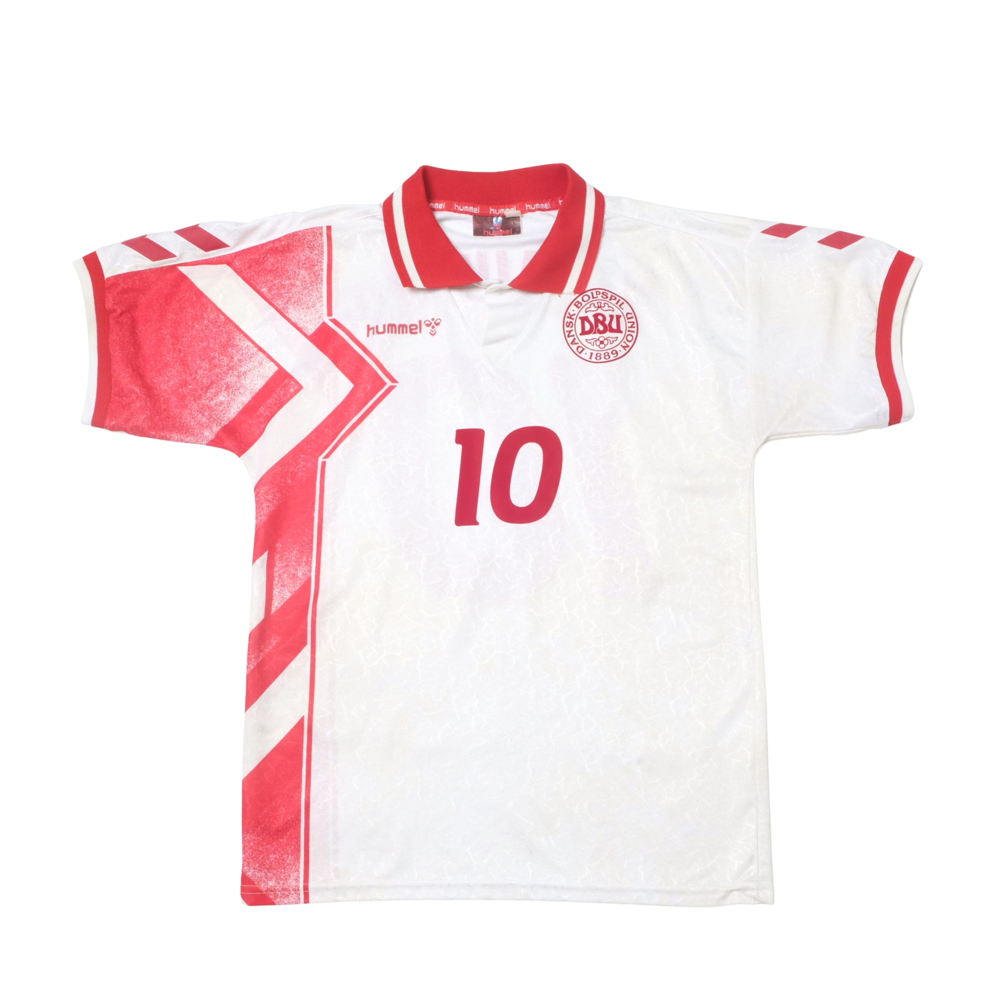 1995 Denmark Away Shirt Hummel Laudrup (M/L)