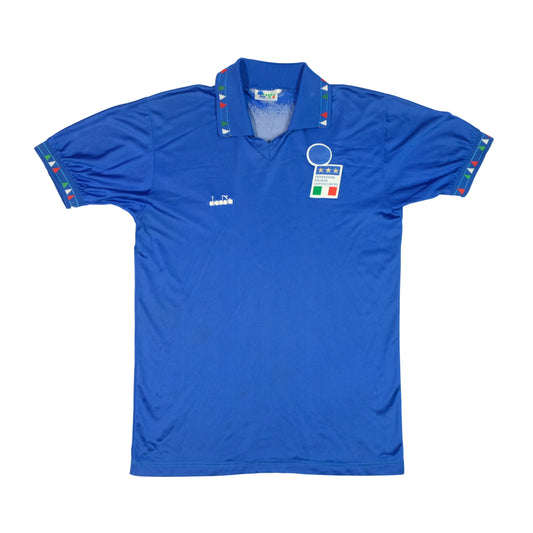 Italy 1992/1993 Diadora Original Home Football Shirt Medium