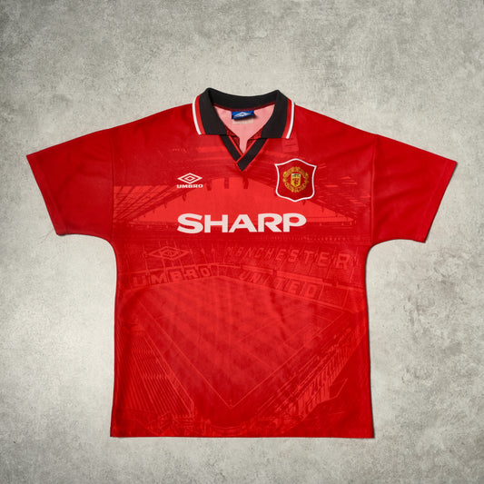 1994/96 Manchester United Home Shirt Umbro (L)