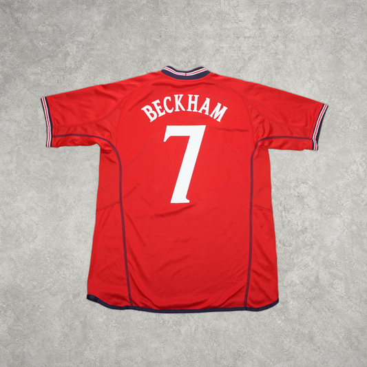2002/04 Inglaterra Camiseta Visitante Umbro Beckham (S)