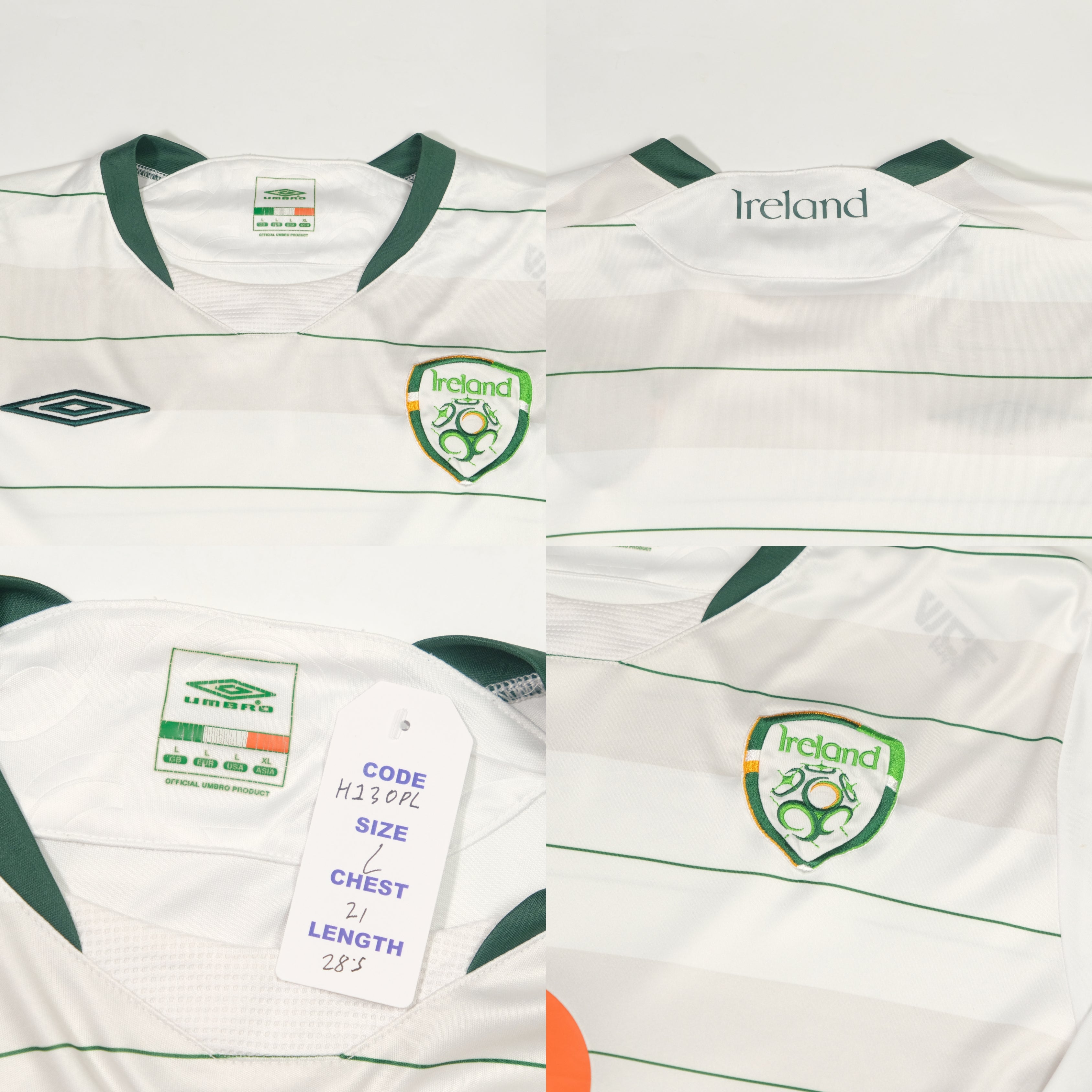 2009/10 Ireland Away Shirt Umbro (L)