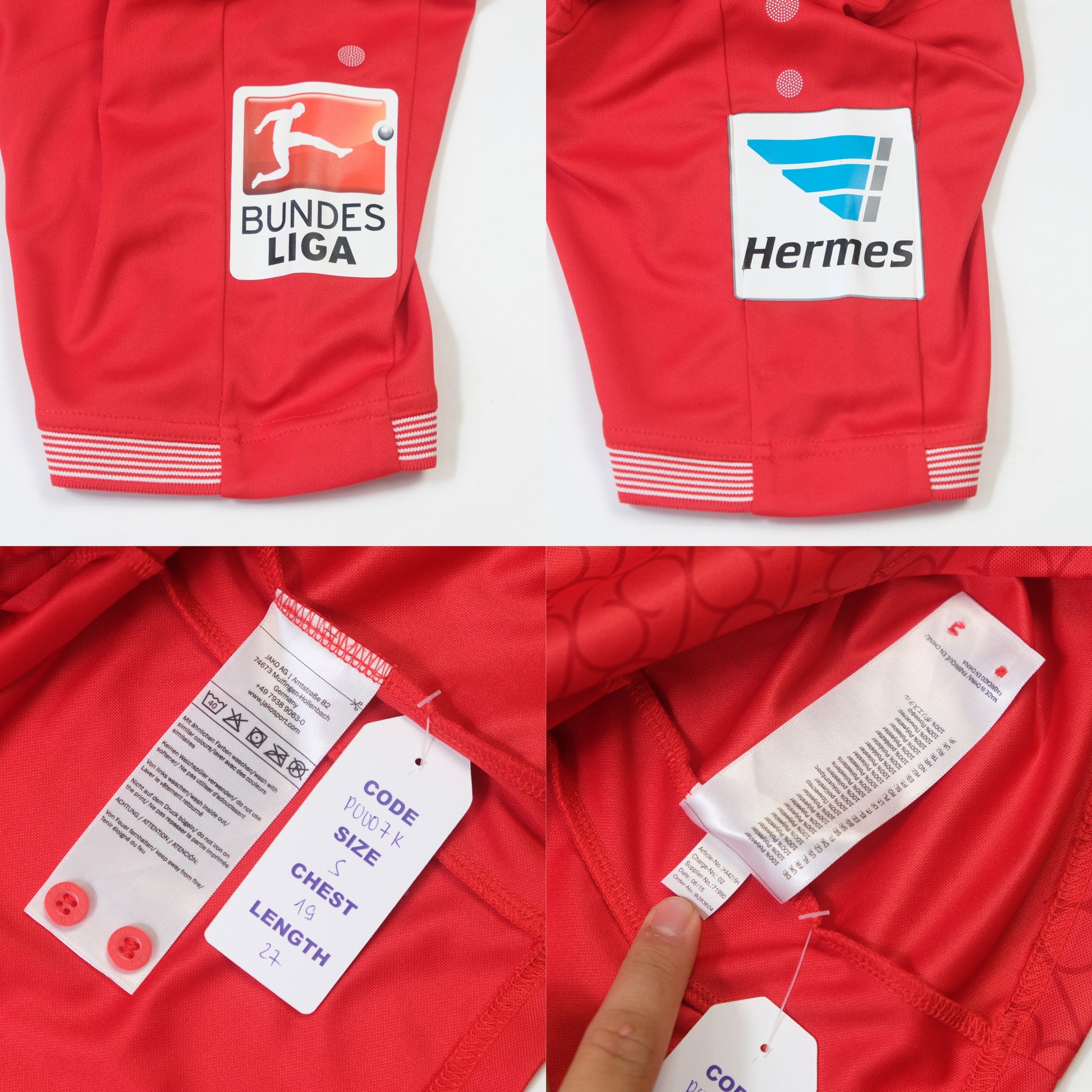 2016/17 Hannover 96 Home Shirt Jako Hotaru (S)