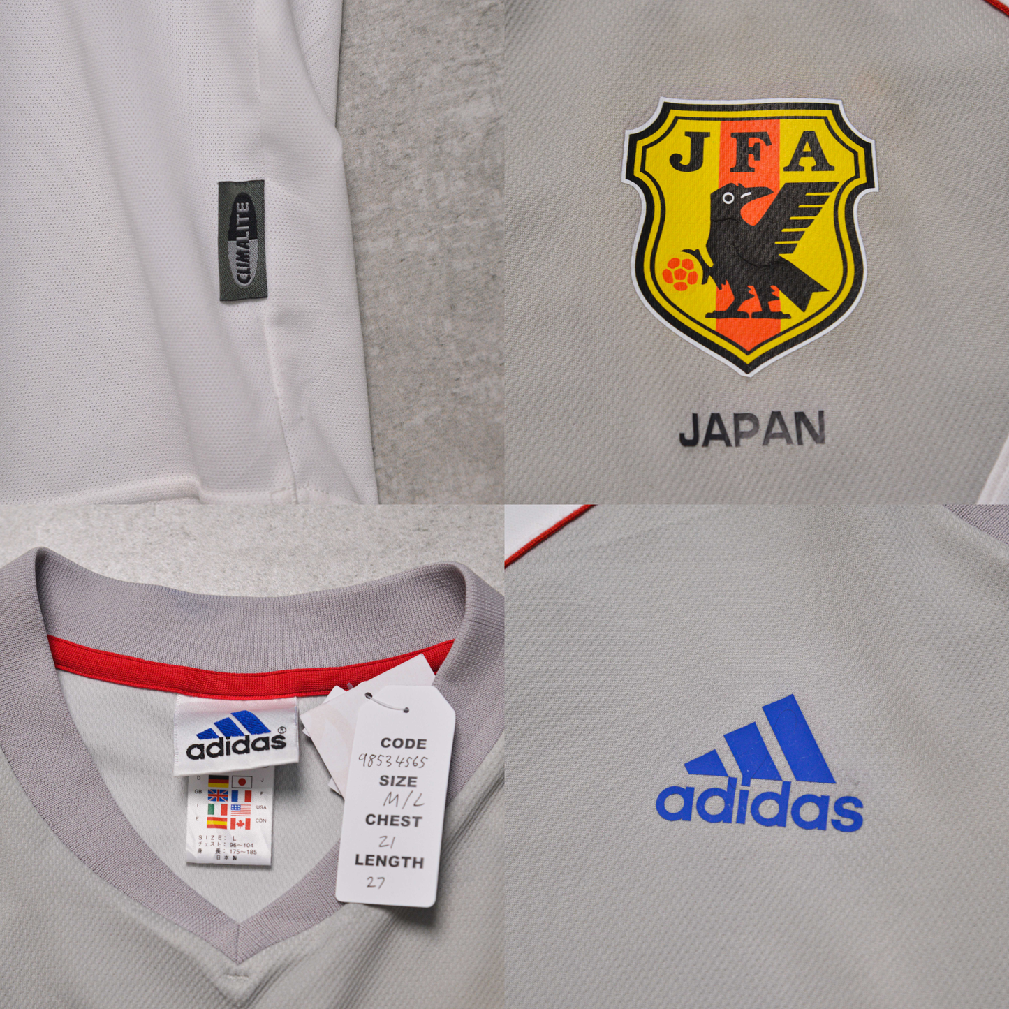 2002/04 Japan Away Shirt Adidas (M/L)