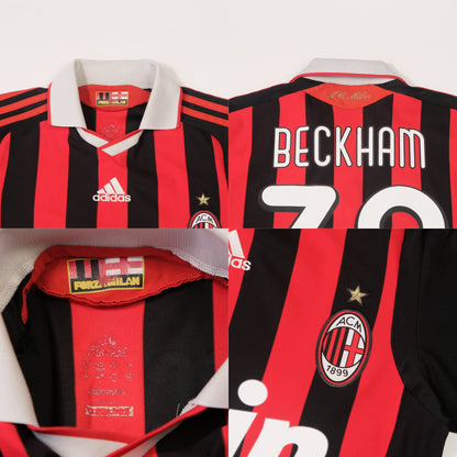 2009/10 AC Milan Home Shirt Adidas Beckham (S/M)