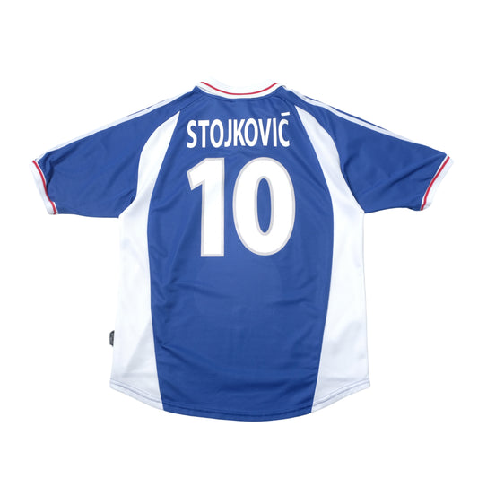 2000/01 Yugoslavia Home Shirt Adidas Stojkovic (L)