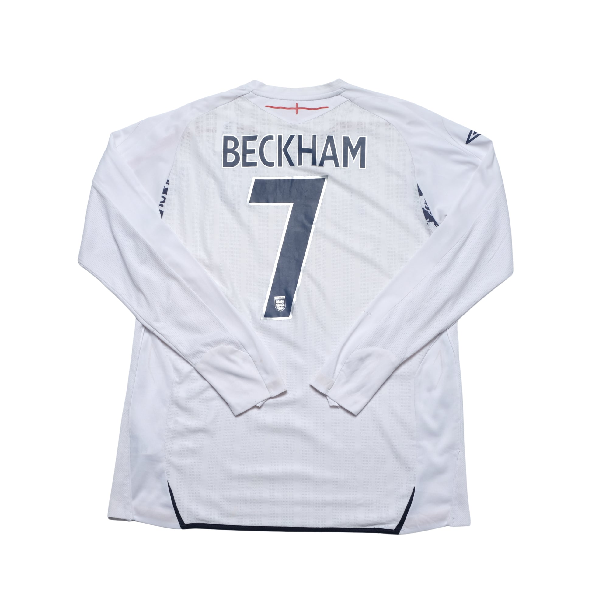 2007/09 England Home Shirt Umbro Beckham (M)