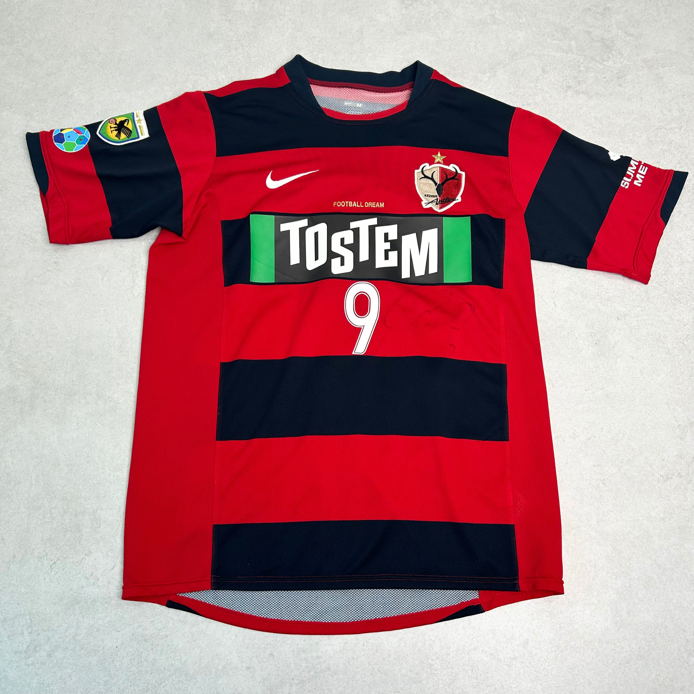 2008/09 Kashima Antlers Home Shirt J-League Nike Tashiro (M/L)