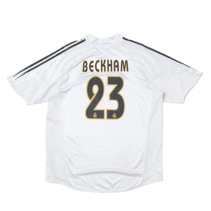 2004/05 Real Madrid Home Shirt Adidas Beckham (L/XL)
