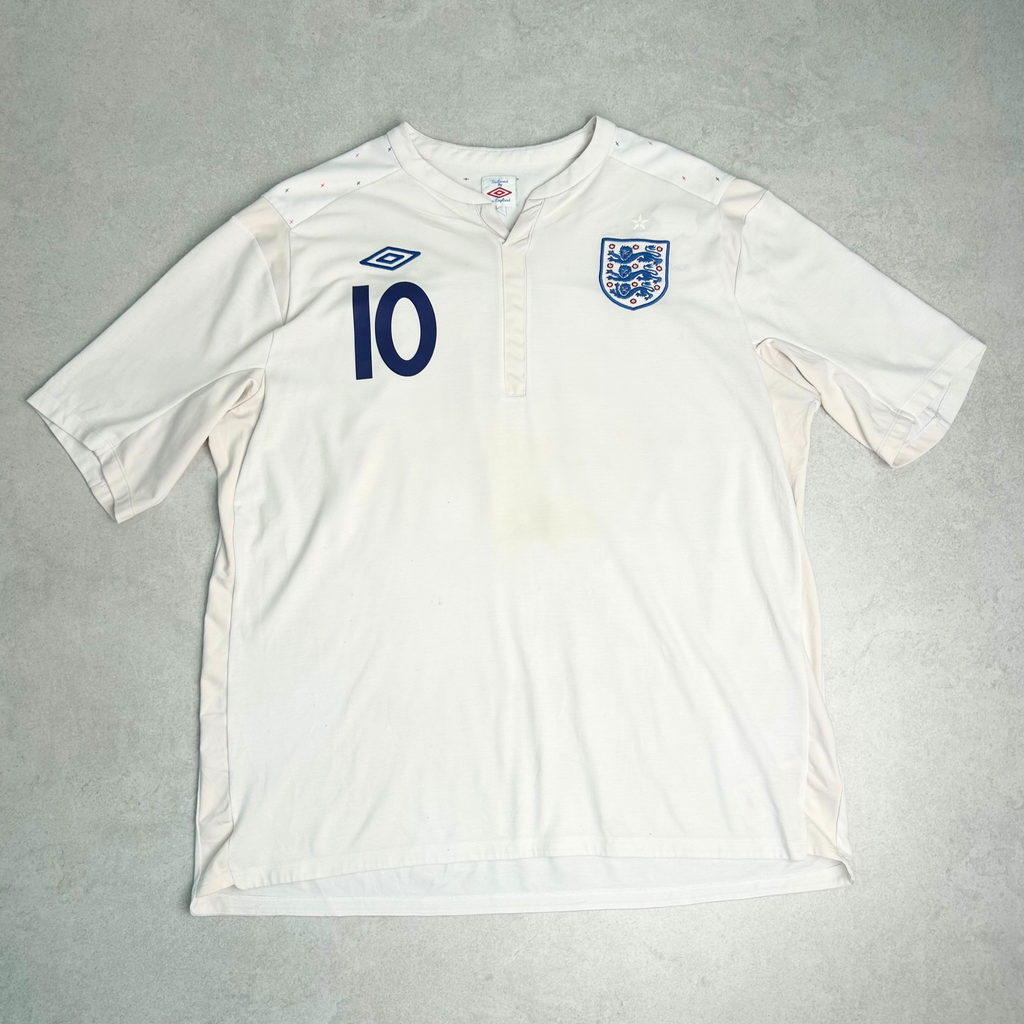 2010/12 England Home Shirt Umbro Rooney (XL)