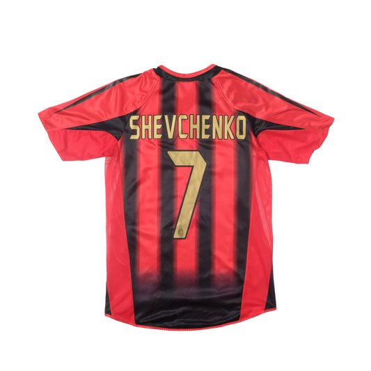 2004/05 AC Milan Home Shirt Adidas Shevchenko (S)