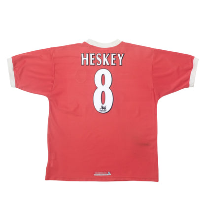 1998/00 Liverpool Home Shirt Reebok Heskey (L/XL)
