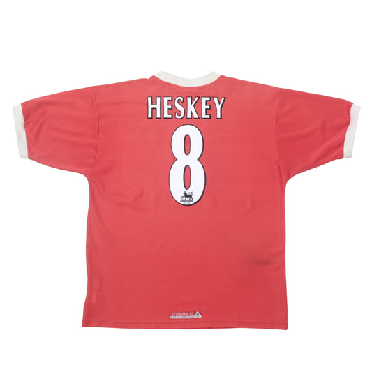 1998/00 Liverpool Home Shirt Reebok Heskey (L/XL)