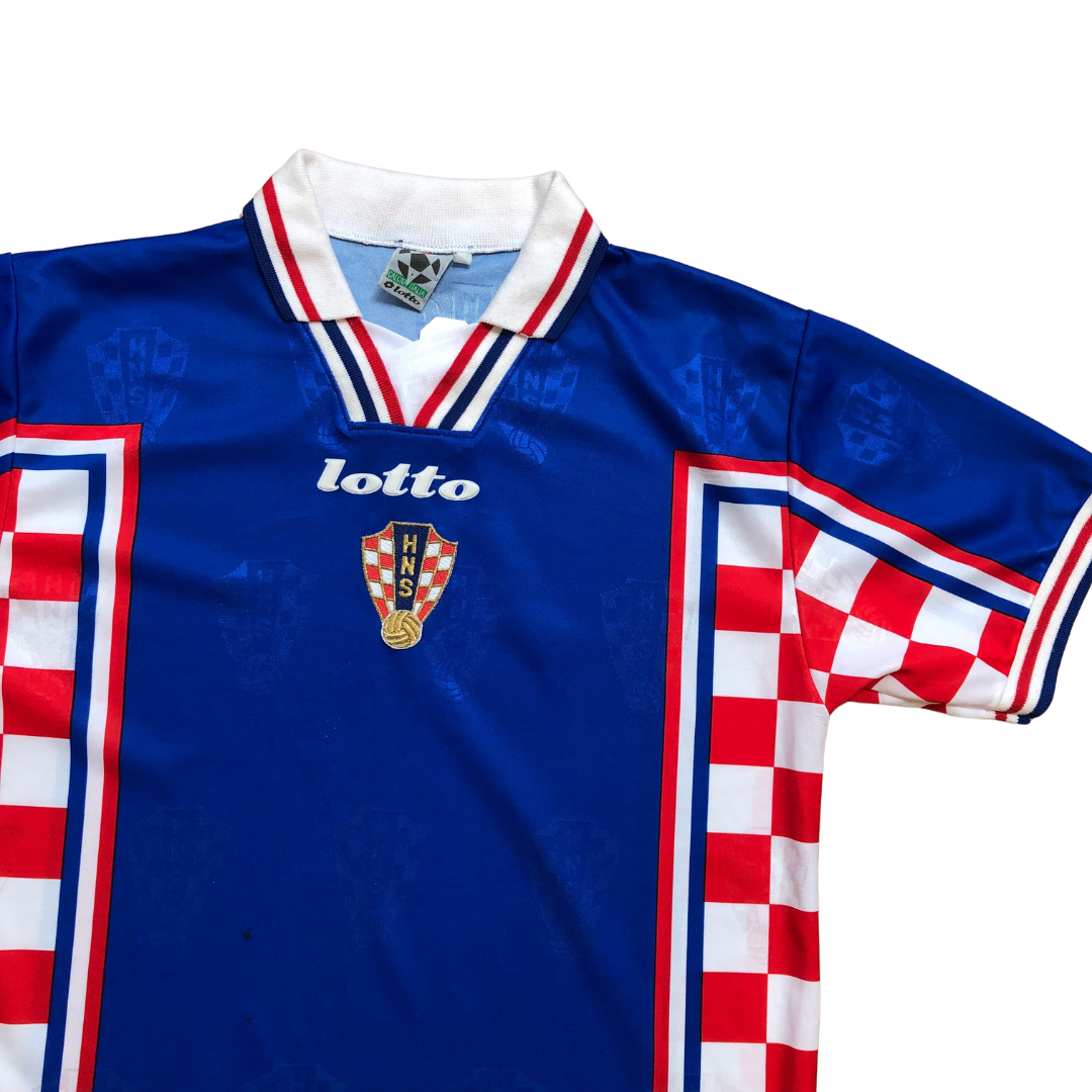 Croatia Original 1998 Lotto Home Football Shirt Large