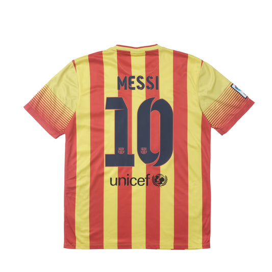 2013/14 Barcelona Away Shirt Nike Messi (M)