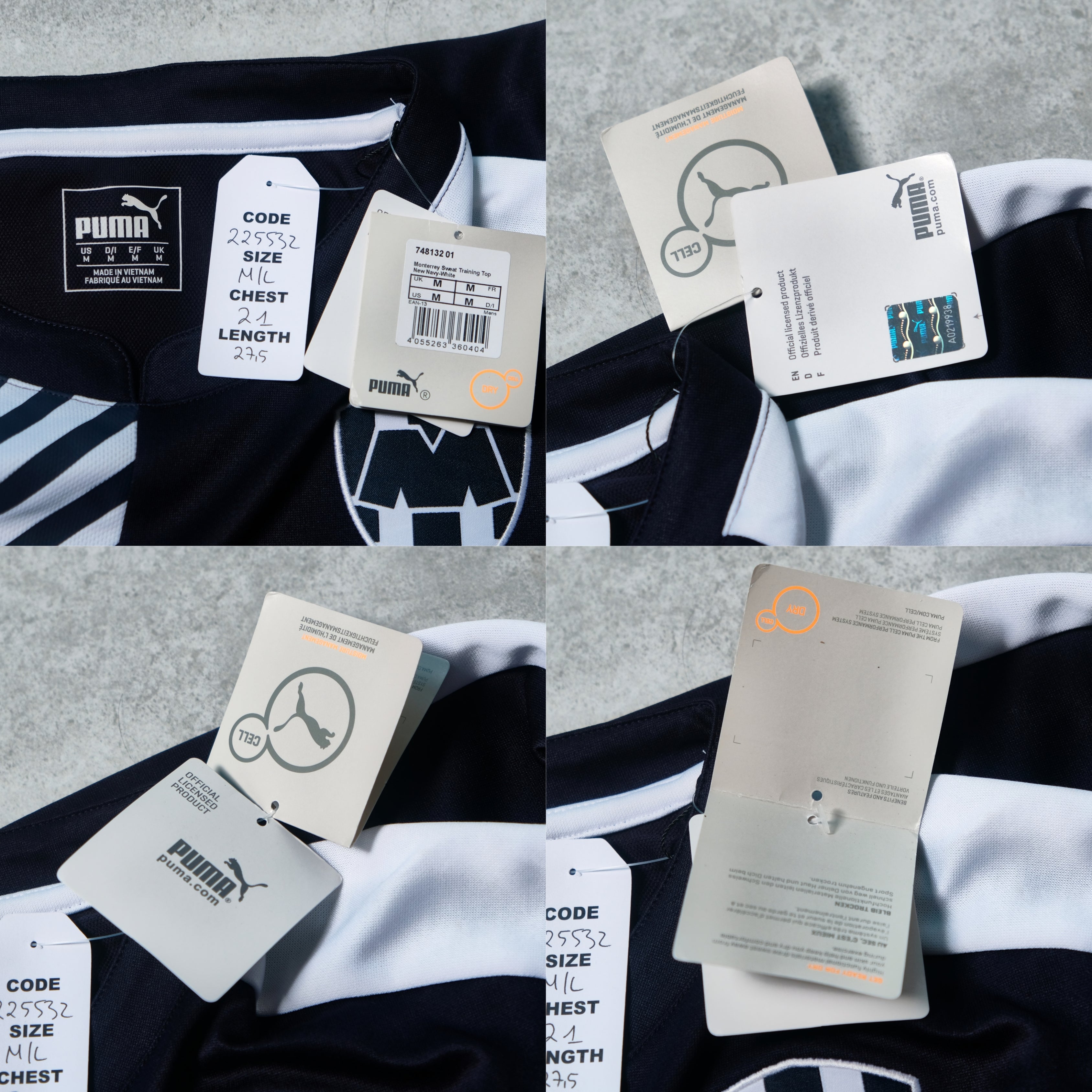 Monterrey Rayados (Mexico) Training Shirt Puma BNWT (M/L)
