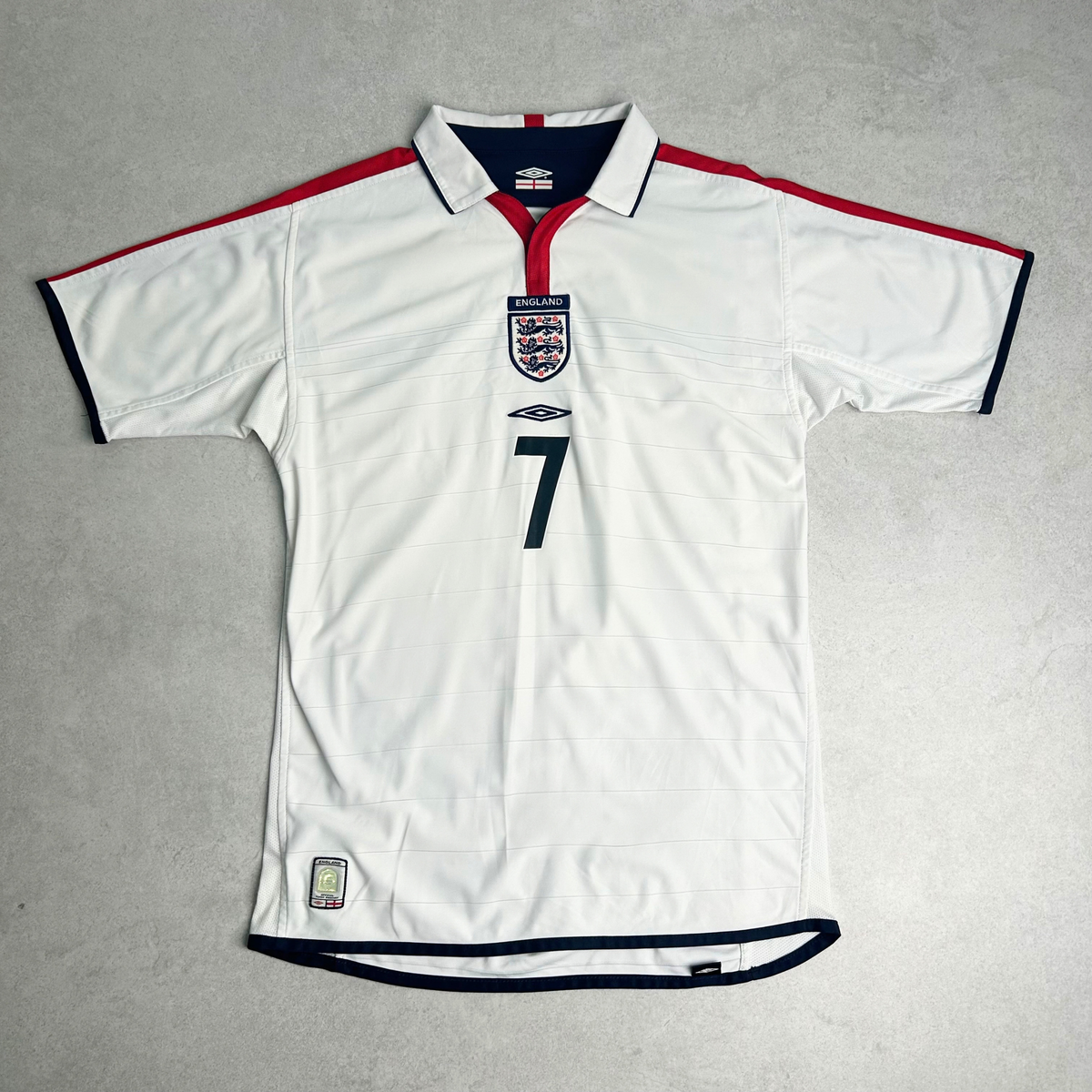 2003/05 England Home Shirt Umbro Beckham (M/L)