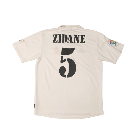 2001/02 Real Madrid Home Shirt Adidas Zidane (M/L)