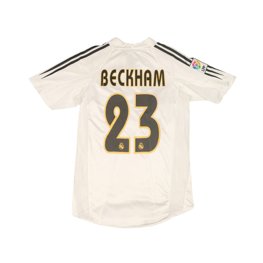 2004/05 Real Madrid Home Shirt Adidas Beckham (S)