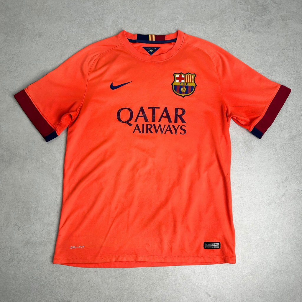 2014/15 Barcelona Away Shirt Nike Messi (M)