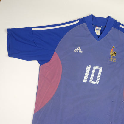 2002/2004 France Home Shirt Zidane Adidas