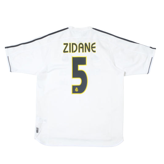 2003/04 Real Madrid Home Shirt Adidas Zidane (L/XL)