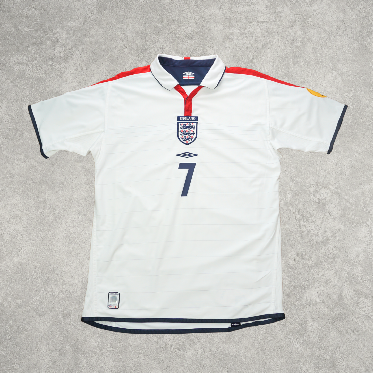 2003/05 England Home Shirt Umbro Beckham (M/L)