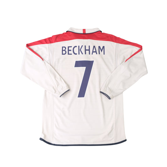 2003/05 England Home Shirt Umbro Beckham (M)