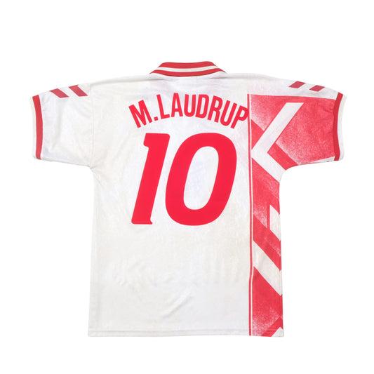 1995 Denmark Away Shirt Hummel Laudrup (M/L)