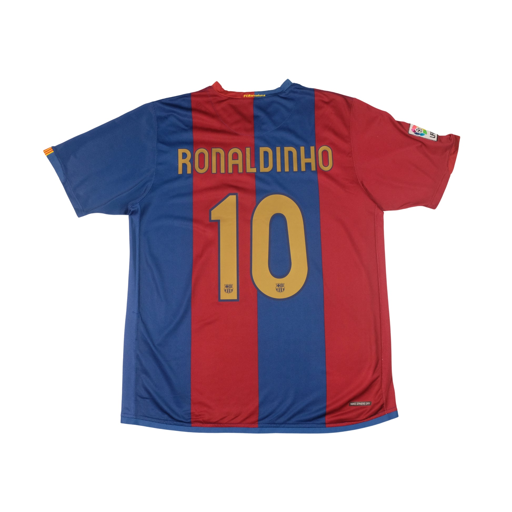 2006/07 Barcelona Home Shirt Ronaldinho Nike (L/XL)