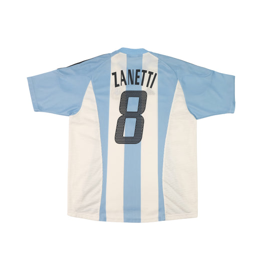 2002/04 Argentina Home Shirt Adidas Zanetti (L)