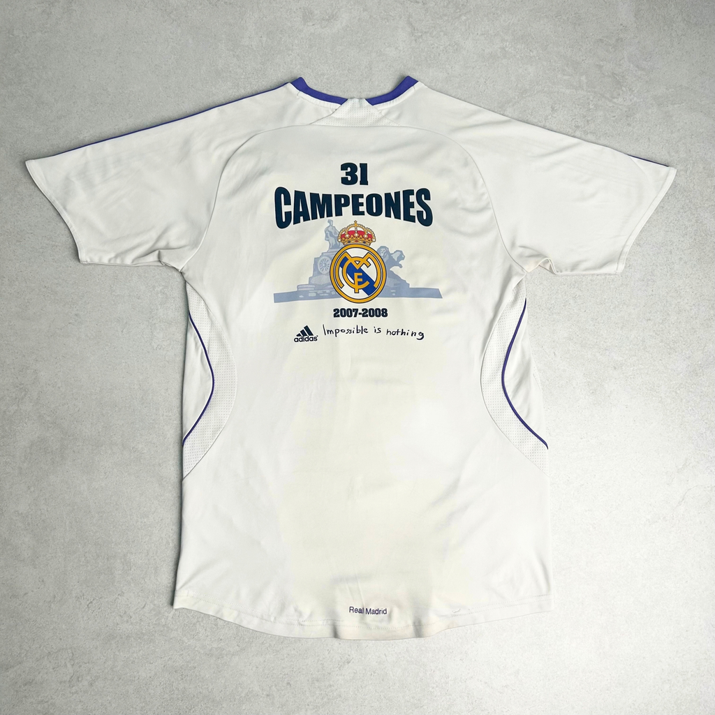 2007/08 Real Madrid 'Campeones' Home Shirt Adidas (S/M)
